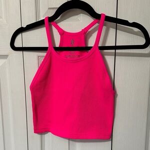 FP Movement by Free People Hot Pink Ribbed Tank